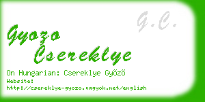 gyozo csereklye business card
